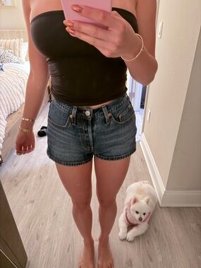 Lewis Dark Wash Denim Shorts